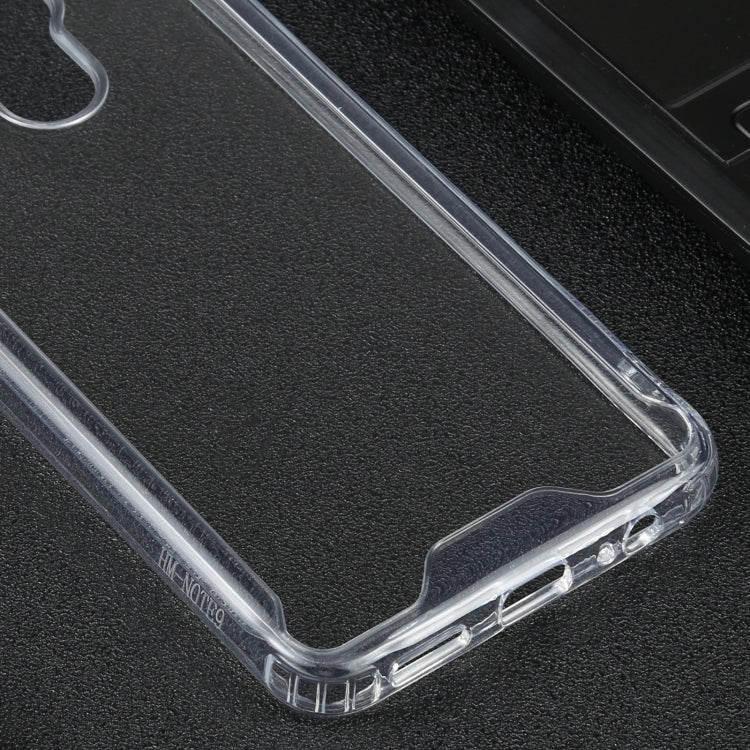For Xiaomi Redmi Note 9 Four-corner Shockproof Transparent TPU + PC Protective Case - Xiaomi Cases by buy2fix | Online Shopping UK | buy2fix