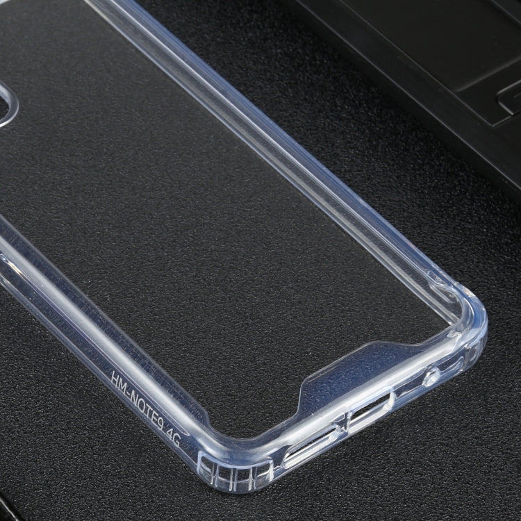 For Xiaomi Redmi Note 9 4G Four-corner Shockproof Transparent TPU + PC Protective Case - Xiaomi Cases by buy2fix | Online Shopping UK | buy2fix
