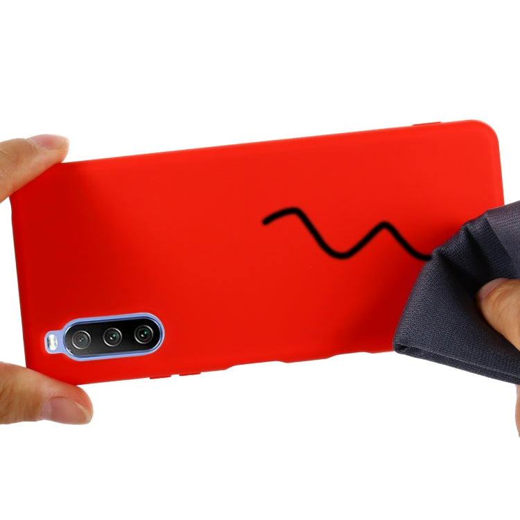 For Sony Xperia 10 III Pure Color Liquid Silicone Shockproof Full Coverage Case(Red) by buy2fix