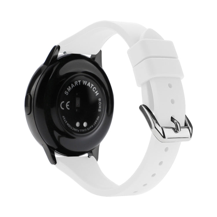 20mm T-shaped Buckle Silicone Watch Band(White) - 20mm Bands by buy2fix | Online Shopping UK | buy2fix