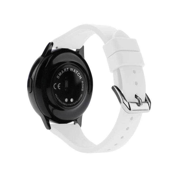 20mm T-shaped Buckle Silicone Watch Band(White) - 20mm Bands by buy2fix | Online Shopping UK | buy2fix