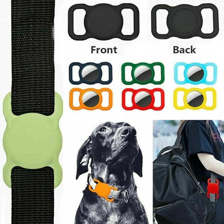 Shockproof Anti-scratch Silicone Case Protective Cover, Style: Animal For AirTag(Mint Green) - Other by buy2fix | Online Shopping UK | buy2fix