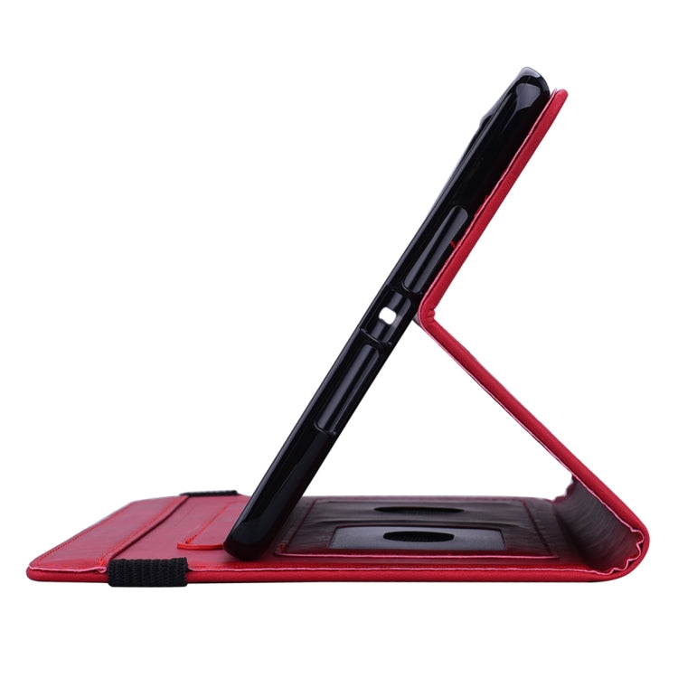 For iPad Pro 9.7 inch Calf Pattern Double Folding Design Embossed Leather Case with Holder & Card Slots & Pen Slot & Elastic Band(Red) - iPad Pro 9.7 inch Cases by buy2fix | Online Shopping UK | buy2fix