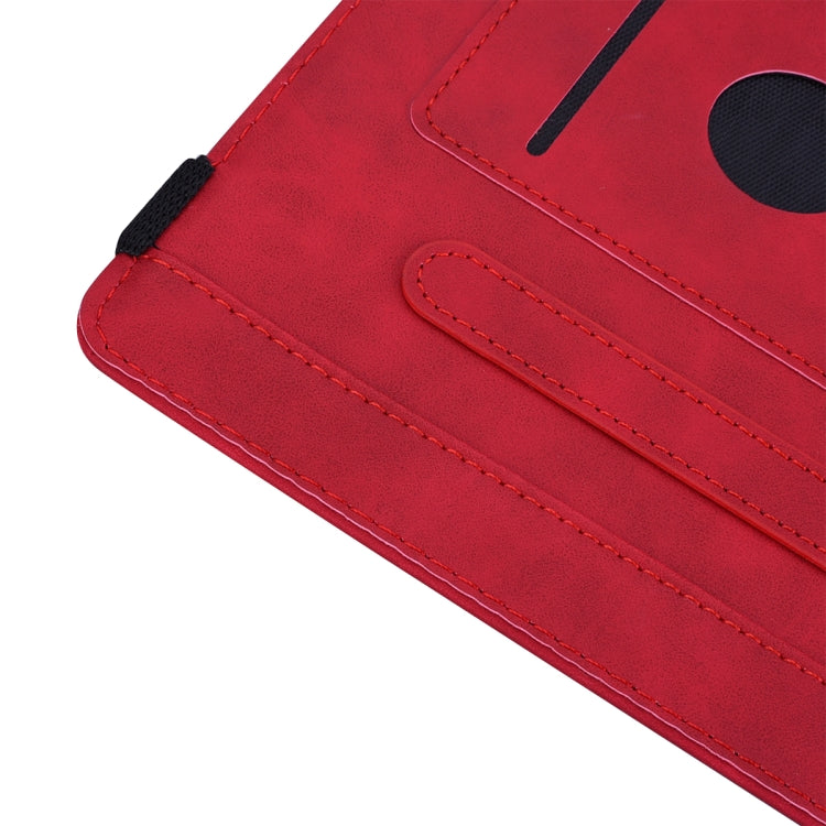 For iPad Pro 9.7 inch Calf Pattern Double Folding Design Embossed Leather Case with Holder & Card Slots & Pen Slot & Elastic Band(Red) - iPad Pro 9.7 inch Cases by buy2fix | Online Shopping UK | buy2fix