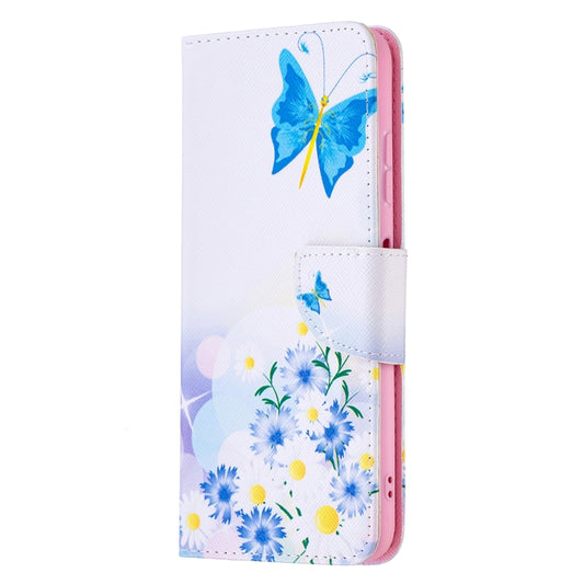 For Samsung Galaxy A22 5G Colored Drawing Pattern Horizontal Flip Leather Case with Holder & Card Slots & Wallet(Butterfly Love) by buy2fix
