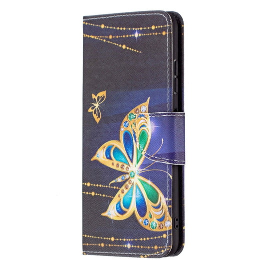 For Samsung Galaxy A22 5G Colored Drawing Horizontal Flip Leather Case with Holder & Card Slots & Wallet(Big Butterflies) by buy2fix