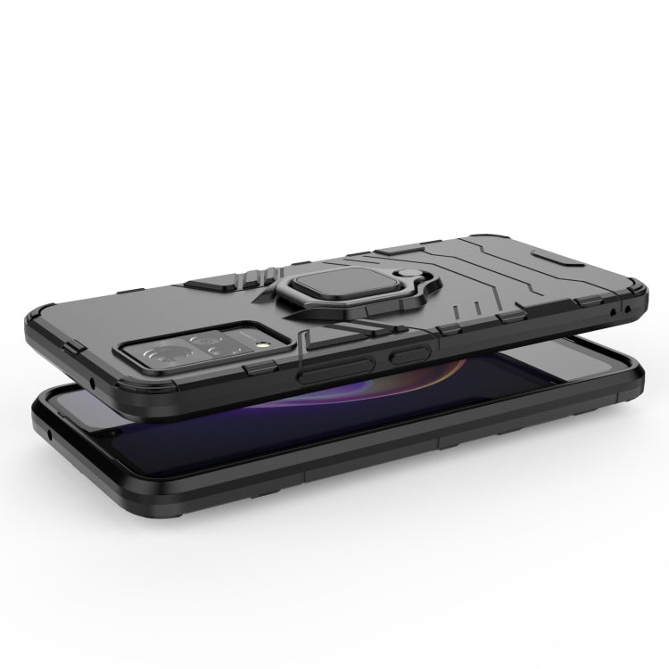 For vivo V21 Shockproof PC + TPU Protective Case with Magnetic Ring Holder(Red) - vivo Cases by buy2fix | Online Shopping UK | buy2fix