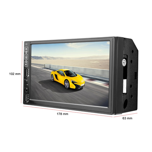 A2821 Car 7 inch Screen HD MP5 Player, Support Bluetooth / FM with Remote Control, Style:Standard + 8LEDs Light Camera by buy2fix