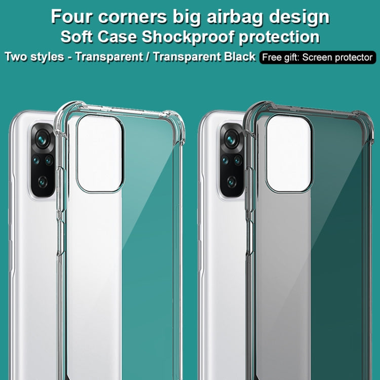 For Xiaomi Redmi Note 10s IMAK All-inclusive Shockproof Airbag TPU Case with Screen Protector(Transparent) - Xiaomi Cases by imak | Online Shopping UK | buy2fix