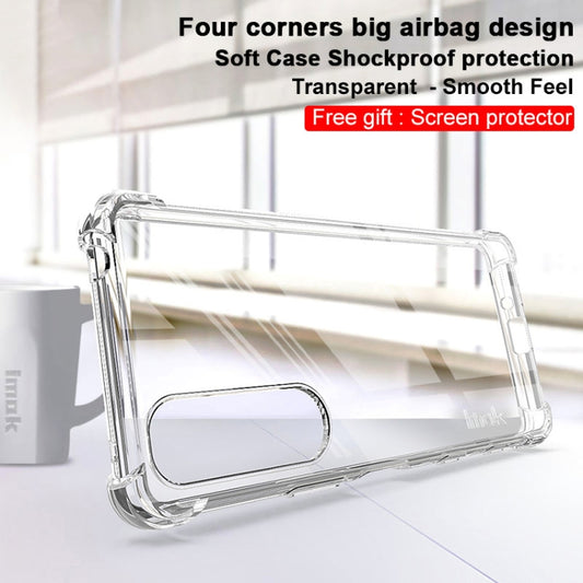 For Sony Xperia 5 III IMAK All-inclusive Shockproof Airbag TPU Case with Screen Protector(Transparent) by imak