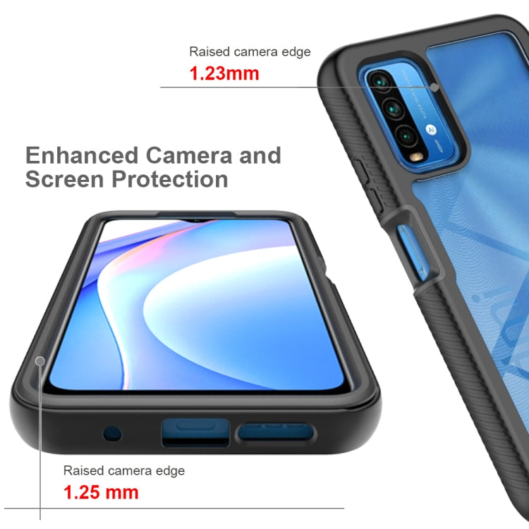 For Xiaomi Poco M3 / Redmi 9T Starry Sky Solid Color Series Shockproof PC + TPU Protective Case(Rose Red) - Xiaomi Cases by buy2fix | Online Shopping UK | buy2fix
