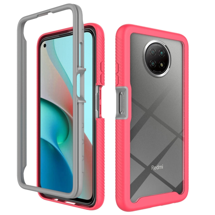 For Xiaomi Redmi Note 9T Starry Sky Solid Color Series Shockproof PC + TPU Protective Case(Rose Red) - Xiaomi Cases by buy2fix | Online Shopping UK | buy2fix