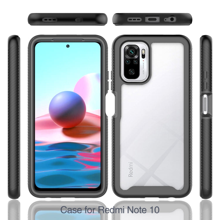 For Xiaomi Redmi Note 10 Starry Sky Solid Color Series Shockproof PC + TPU Protective Case(Black) - Xiaomi Cases by buy2fix | Online Shopping UK | buy2fix