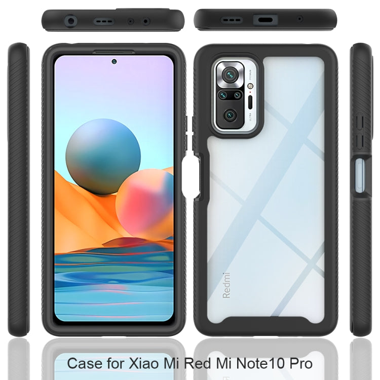 For Xiaomi Redmi Note 10 Pro Starry Sky Solid Color Series Shockproof PC + TPU Protective Case(Purple) - Xiaomi Cases by buy2fix | Online Shopping UK | buy2fix