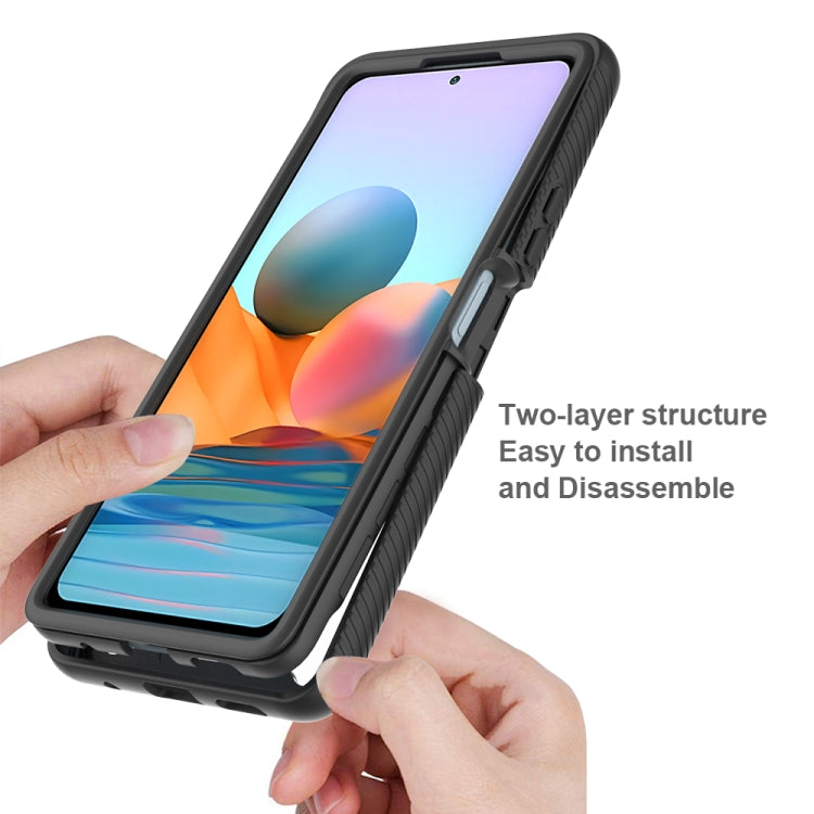 For Xiaomi Redmi Note 10 Pro Starry Sky Solid Color Series Shockproof PC + TPU Protective Case(Purple) - Xiaomi Cases by buy2fix | Online Shopping UK | buy2fix