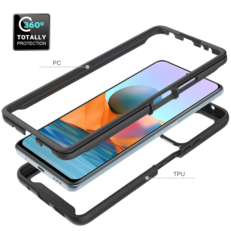 For Xiaomi Redmi Note 10 Pro Starry Sky Solid Color Series Shockproof PC + TPU Protective Case(Purple) - Xiaomi Cases by buy2fix | Online Shopping UK | buy2fix
