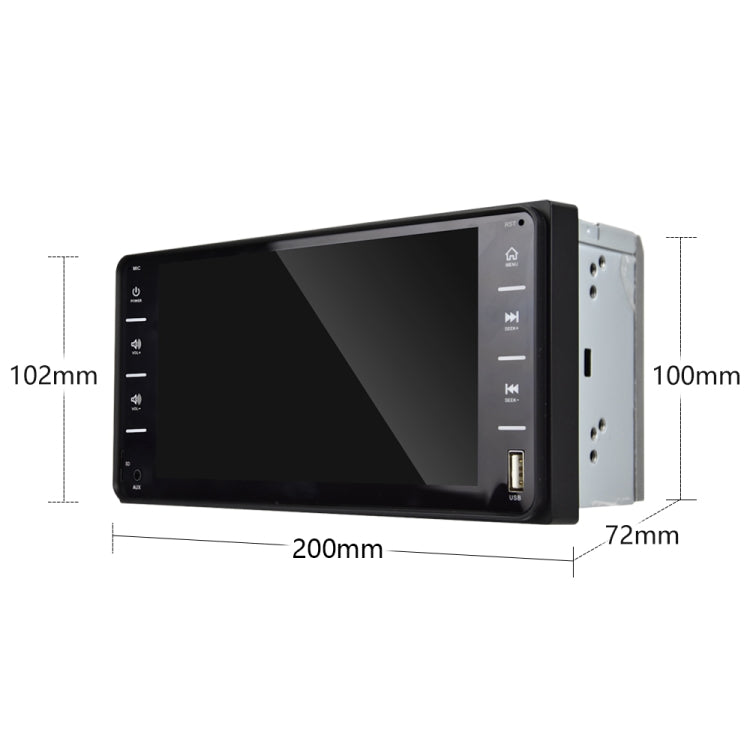 Q3160 7 inch Car Touch Capacitive Screen MP5 Player Support FM / TF / Mirror Link for Toyota Corolla - Car MP3 & MP4 & MP5 by buy2fix | Online Shopping UK | buy2fix