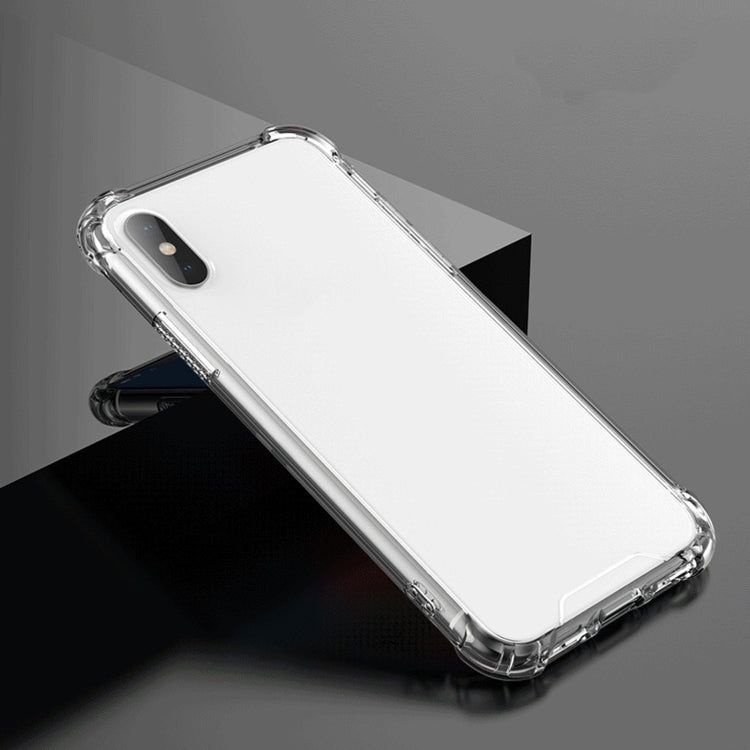 For iPhone X / XS Shockproof TPU Frame + Acrylic Back Panel Protective Case(White) - More iPhone Cases by buy2fix | Online Shopping UK | buy2fix