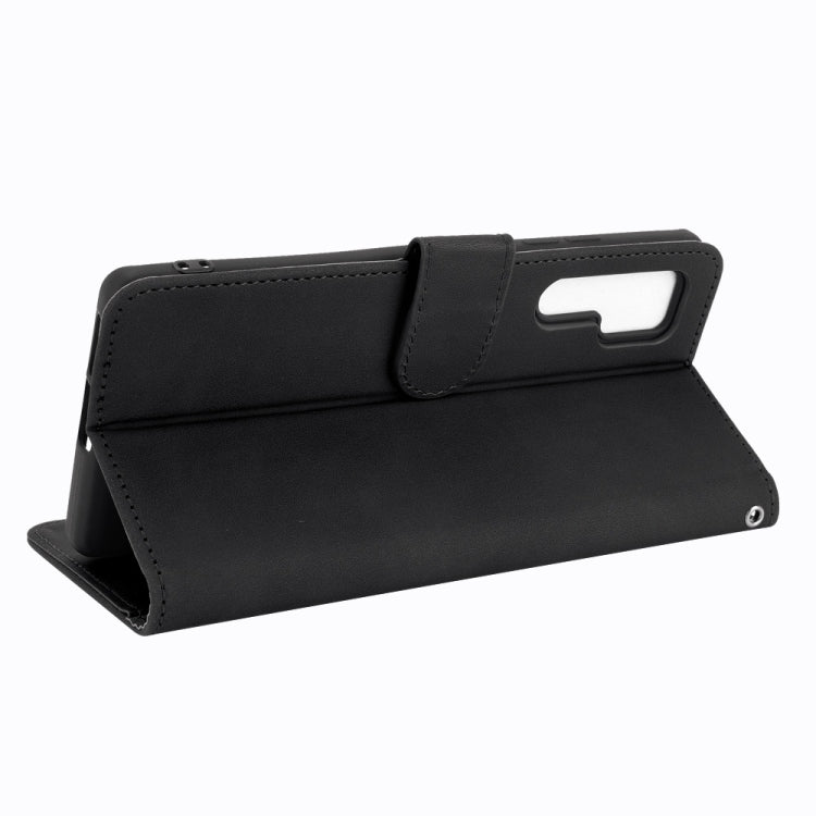 For TCL 20 Pro 5G Solid Color Skin Feel Magnetic Buckle Horizontal Flip Calf Texture PU Leather Case with Holder & Card Slots & Wallet(Black) - TCL by buy2fix | Online Shopping UK | buy2fix