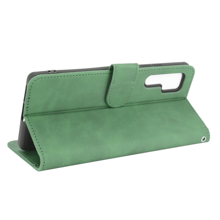 For TCL 20 Pro 5G Solid Color Skin Feel Magnetic Buckle Horizontal Flip Calf Texture PU Leather Case with Holder & Card Slots & Wallet(Green) - TCL by buy2fix | Online Shopping UK | buy2fix