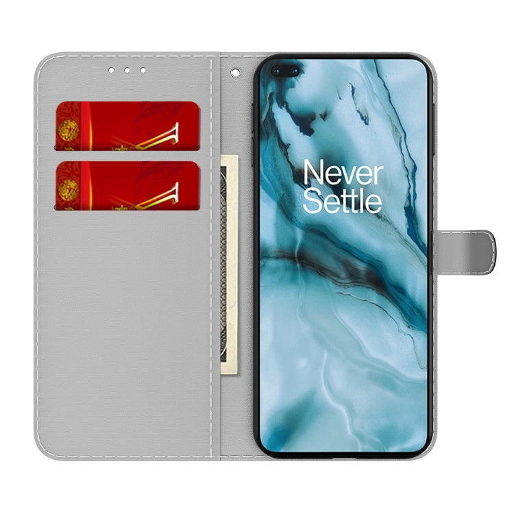 For OnePlus Nord Cloud Fog Pattern Horizontal Flip Leather Case with Holder & Card Slot & Wallet(Sky Blue) - OnePlus Cases by buy2fix | Online Shopping UK | buy2fix