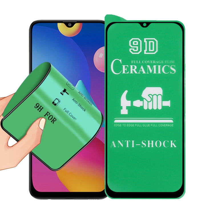 For Samsung Galaxy M02s 9D Full Screen Full Glue Ceramic Film - Galaxy Tempered Glass by buy2fix | Online Shopping UK | buy2fix