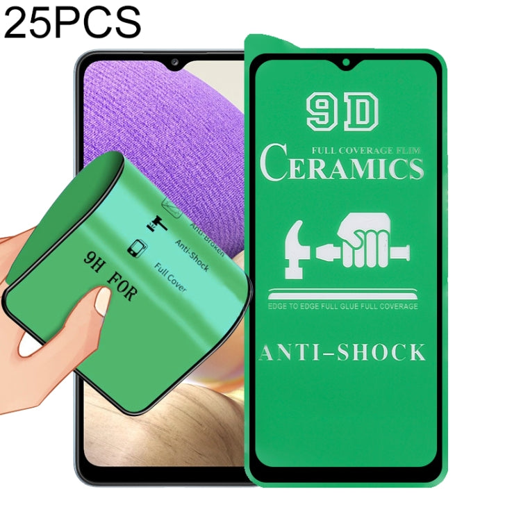 For Samsung Galaxy A32 5G 25 PCS 9D Full Screen Full Glue Ceramic Film - Galaxy Tempered Glass by buy2fix | Online Shopping UK | buy2fix