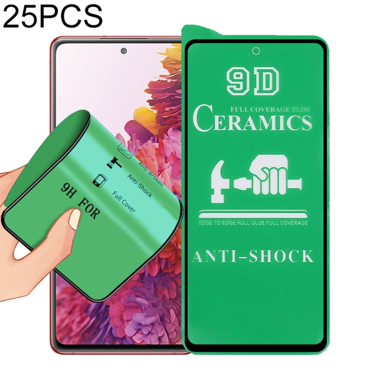 For Samsung Galaxy S20 FE 25 PCS 9D Full Screen Full Glue Ceramic Film - Galaxy Tempered Glass by buy2fix | Online Shopping UK | buy2fix