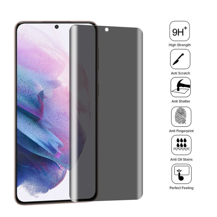 For Samsung Galaxy S21+ 5G 0.3mm 9H Surface Hardness 3D Curved Surface Privacy Glass Film - Galaxy Tempered Glass by buy2fix | Online Shopping UK | buy2fix