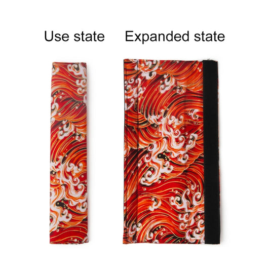 Car Seat Belt Protective Cover(Sea Wave Red) by buy2fix