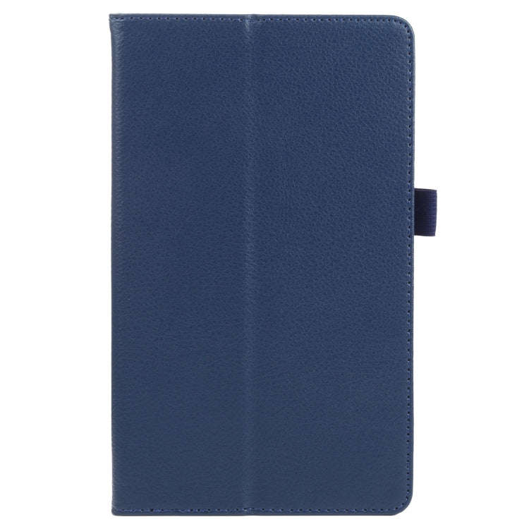 For Samsung Galaxy Tab A7 Lite T220 / T225 Litchi Texture Solid Color Horizontal Flip Leather Case with Holder & Pen Slot(Blue) - Tab A7 Lite T220 / T225 by buy2fix | Online Shopping UK | buy2fix