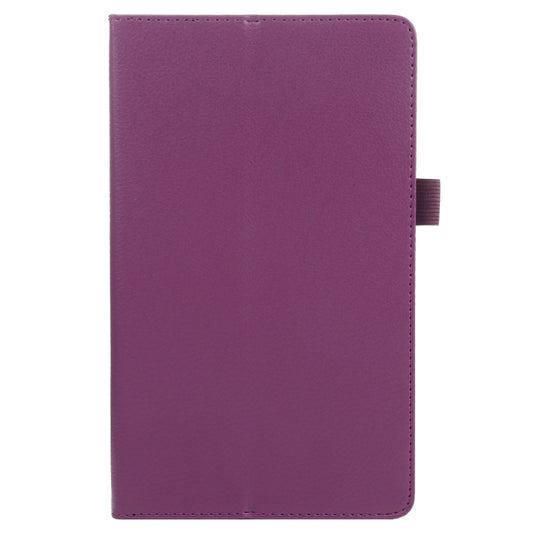 For Samsung Galaxy Tab A7 Lite T220 / T225 Litchi Texture Solid Color Horizontal Flip Leather Case with Holder & Pen Slot(Purple) by buy2fix