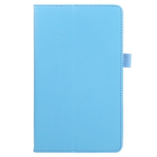 For Samsung Galaxy Tab A7 Lite T220 / T225 Litchi Texture Solid Color Horizontal Flip Leather Case with Holder & Pen Slot(Sky Blue) by buy2fix