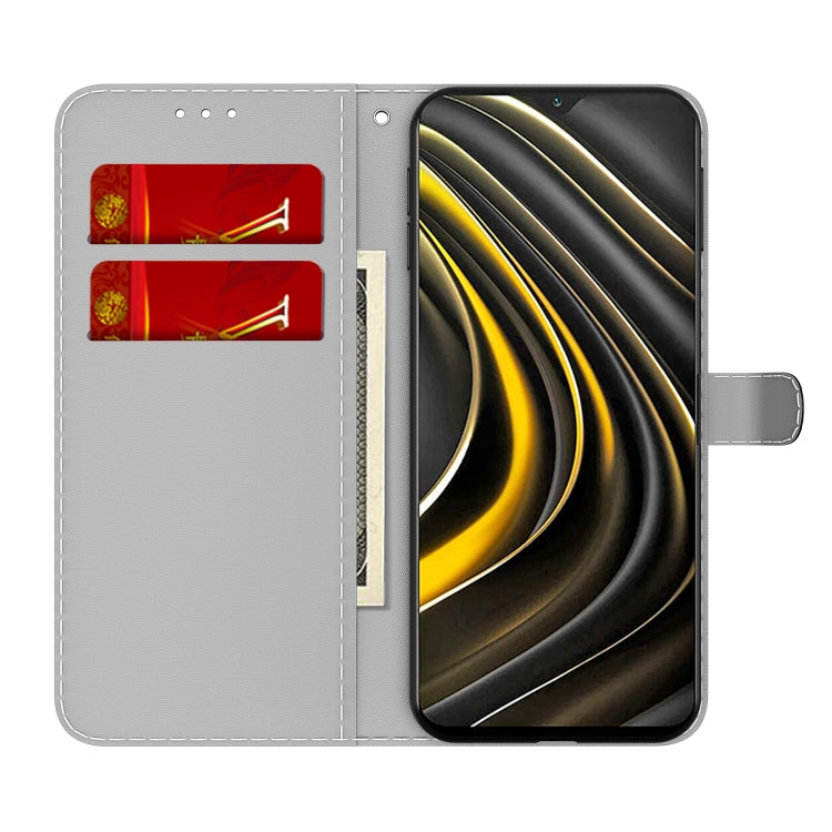 For Xiaomi Poco M3 / Redmi 9 Power / Redmi 9T / Redmi Note 9 4G Cloud Fog Pattern Horizontal Flip Leather Case with Holder & Card Slot & Wallet(Black) - Xiaomi Cases by buy2fix | Online Shopping UK | buy2fix
