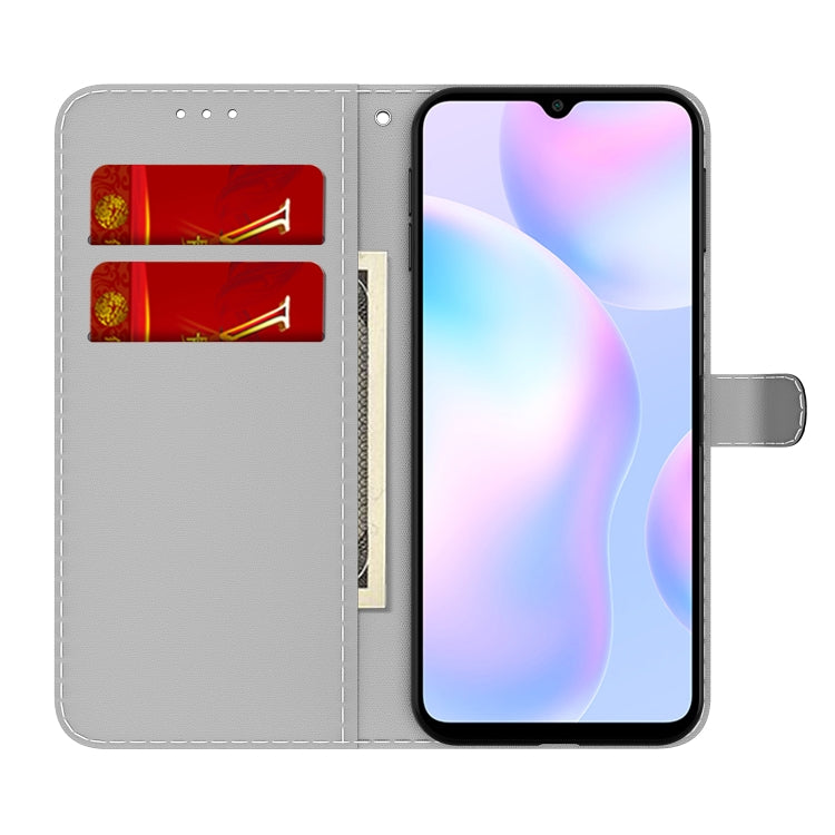 For Xiaomi Redmi 9A Cloud Fog Pattern Horizontal Flip Leather Case with Holder & Card Slot & Wallet(Purple) - Xiaomi Cases by buy2fix | Online Shopping UK | buy2fix