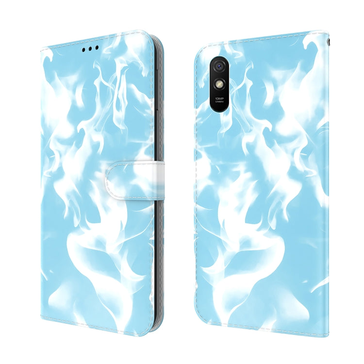 For Xiaomi Redmi 9A Cloud Fog Pattern Horizontal Flip Leather Case with Holder & Card Slot & Wallet(Sky Blue) - Xiaomi Cases by buy2fix | Online Shopping UK | buy2fix