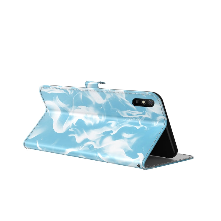 For Xiaomi Redmi 9A Cloud Fog Pattern Horizontal Flip Leather Case with Holder & Card Slot & Wallet(Sky Blue) - Xiaomi Cases by buy2fix | Online Shopping UK | buy2fix