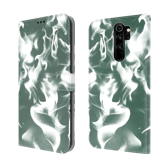 For Xiaomi Redmi Note 8 Pro Cloud Fog Pattern Horizontal Flip Leather Case with Holder & Card Slot & Wallet(Dark Green) by buy2fix