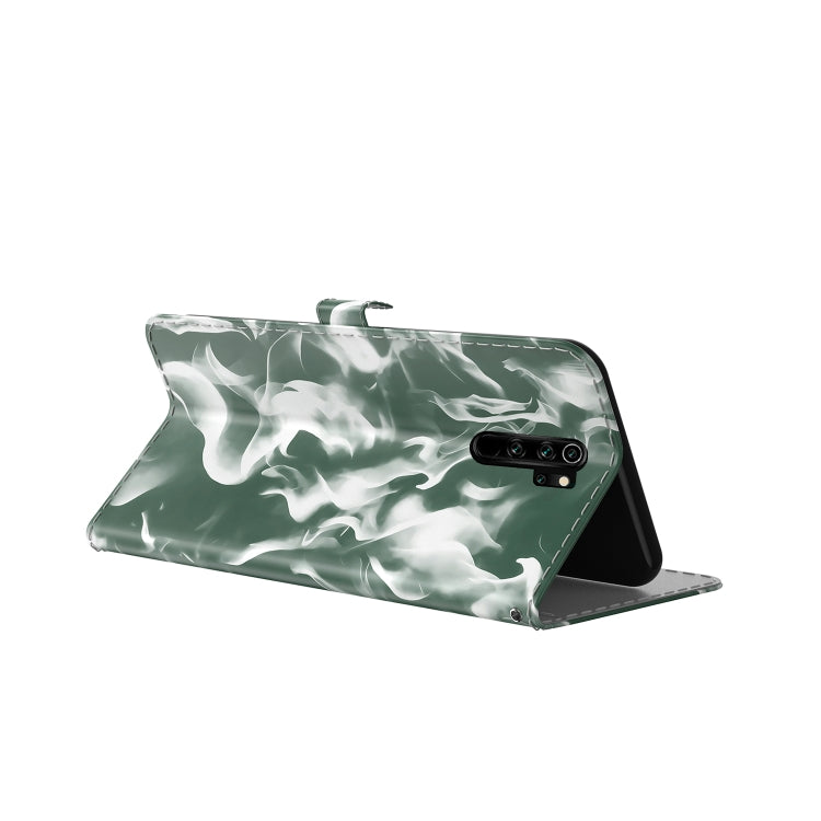 For Xiaomi Redmi Note 8 Pro Cloud Fog Pattern Horizontal Flip Leather Case with Holder & Card Slot & Wallet(Dark Green) - Xiaomi Cases by buy2fix | Online Shopping UK | buy2fix