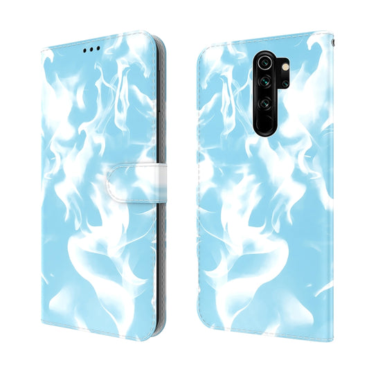 For Xiaomi Redmi Note 8 Pro Cloud Fog Pattern Horizontal Flip Leather Case with Holder & Card Slot & Wallet(Sky Blue) by buy2fix