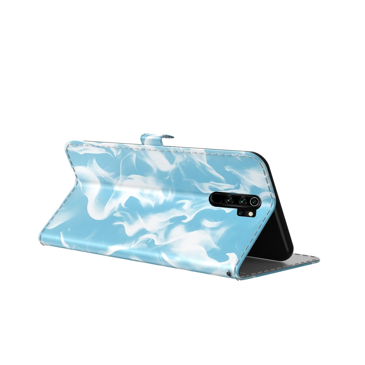 For Xiaomi Redmi Note 8 Pro Cloud Fog Pattern Horizontal Flip Leather Case with Holder & Card Slot & Wallet(Sky Blue) - Xiaomi Cases by buy2fix | Online Shopping UK | buy2fix