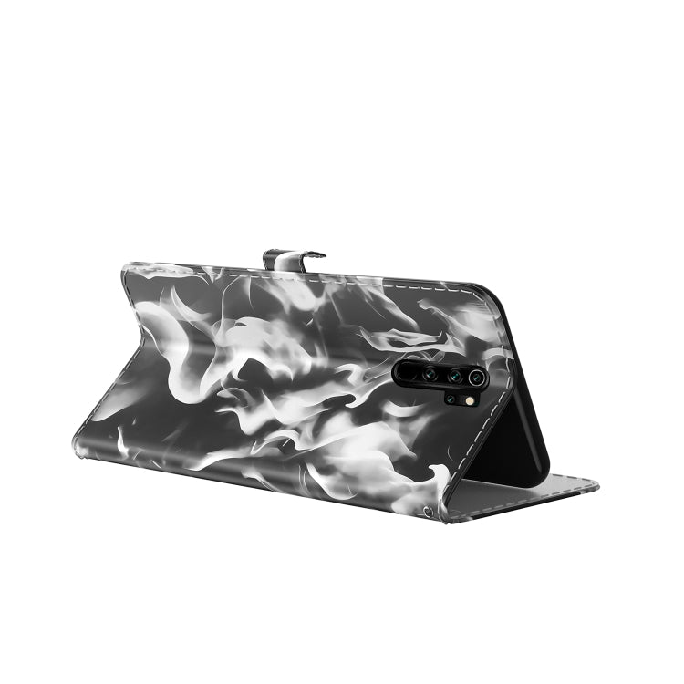 For Xiaomi Redmi Note 8 Pro Cloud Fog Pattern Horizontal Flip Leather Case with Holder & Card Slot & Wallet(Black) by buy2fix