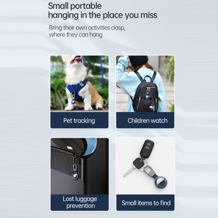 Aluminum Alloy Shockproof Protective Case For AirTag(Red) by buy2fix