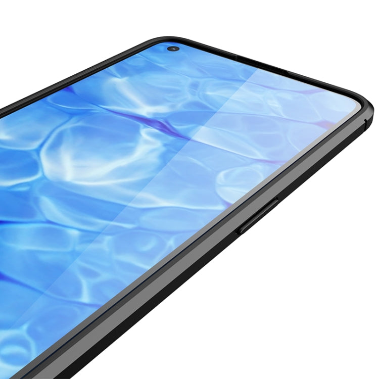 For OPPO Reno6 5G Litchi Texture TPU Shockproof Case(Black) by buy2fix