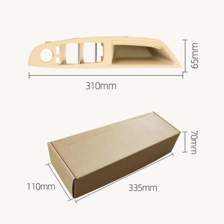 Car Left Front Inner Door Armrest for BMW 5 Series F10 / F18, Left Driving(Creamy-white) - Door Handles by buy2fix | Online Shopping UK | buy2fix
