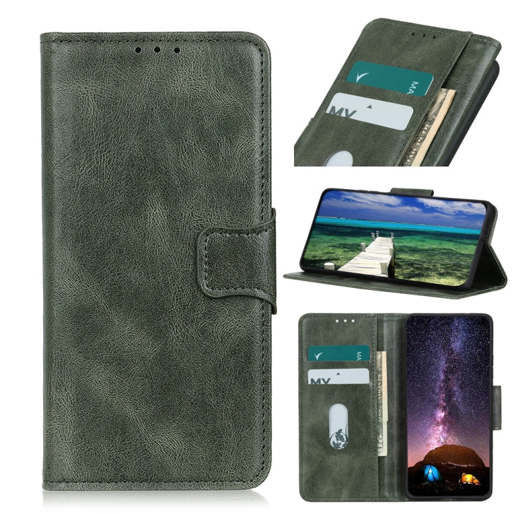 For Google Pixel 6 Mirren Crazy Horse Texture Horizontal Flip Leather Case with Holder & Card Slots & Wallet(Dark Green) - Google Cases by buy2fix | Online Shopping UK | buy2fix