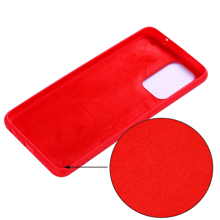 For OPPO F19 Pro+ 5G / A94 5G / Reno5 Z Pure Color Liquid Silicone Shockproof Full Coverage Case(Red) - OPPO Cases by buy2fix | Online Shopping UK | buy2fix