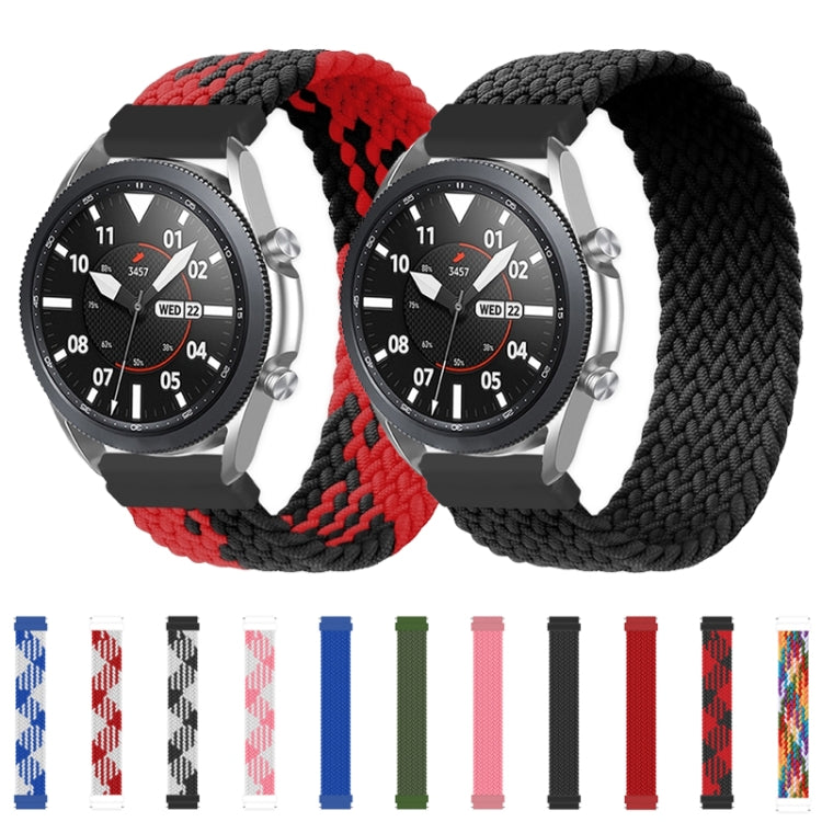 For Huawei Watch 3 / 3 Pro Adjustable Nylon Braided Elasticity Watch Band, Size:165mm(Black) by buy2fix