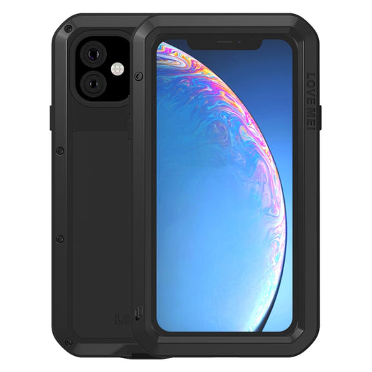 For iPhone 11 LOVE MEI Metal Shockproof Waterproof Dustproof Protective Case(Black) by LOVE MEI