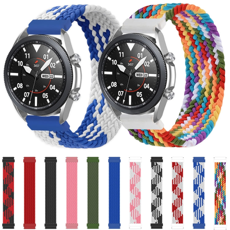 For Samsung Galaxy Watch Active / Active2 40mm / Active2 44mm Adjustable Nylon Braided Elasticity Watch Band, Size:135mm(Army Green) - Watch Bands by buy2fix | Online Shopping UK | buy2fix